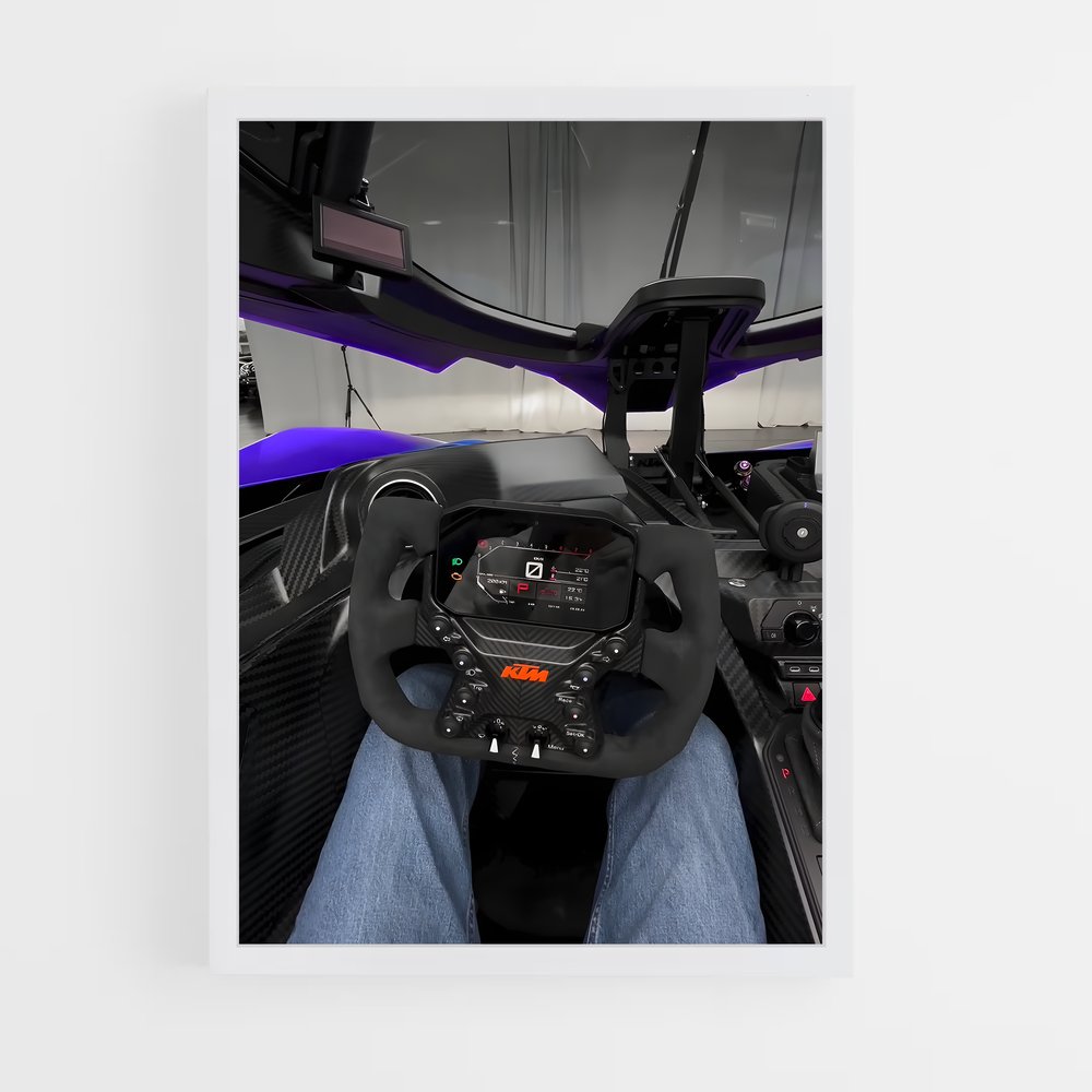 Poster Conduite Futuriste – affiche KTM (vue 3)